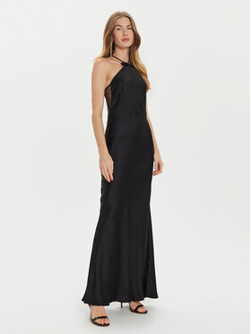 TWINSET TWINSET Večernja haljina 242TT2050 Crna Slim Fit