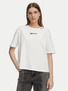 Karl Lagerfeld Jeans Karl Lagerfeld Jeans T-shirt B2W17077 Bianco Regular Fit