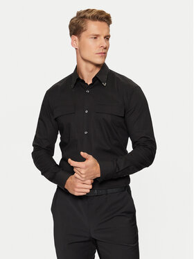 HUGO HUGO Camicia Ermetal 50534281 Nero Slim Fit