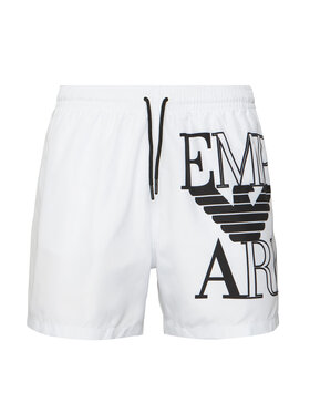 Emporio Armani Emporio Armani Plavecké šortky EM000583 AF20434 U0002 Bílá Regular Fit