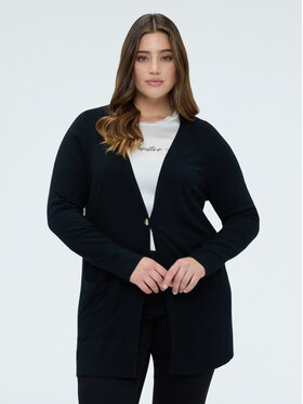 Fiorella Rubino Fiorella Rubino Kardigan M083L008355N033 Czarny Slim Fit