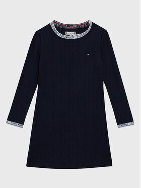Tommy Hilfiger Tommy Hilfiger Sukienka codzienna KG0KG07136 M Granatowy Regular Fit