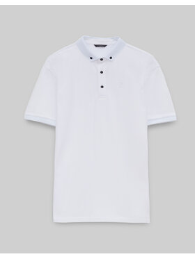 Borgio Borgio Polo matteo 01 Biały Classic Fit
