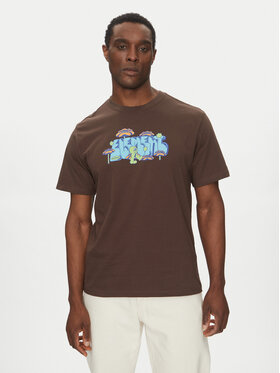 Element Element T-Shirt ELYZT00512 Brązowy Relaxed Fit