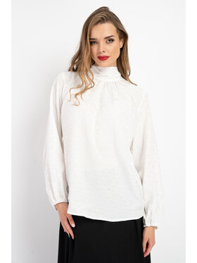 CLICK CLICK Blúzka 70-829 Biela Relaxed Fit