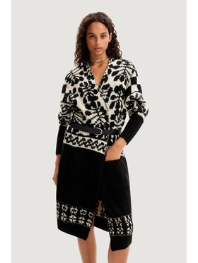 Desigual Desigual Πουλόβερ ALPS-LACROIX Μαύρο Regular Fit