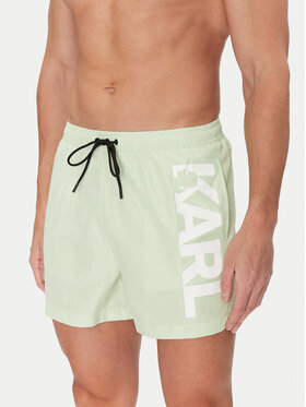 KARL LAGERFELD KARL LAGERFELD Plavecké šortky A1M46013 Zelená Regular Fit