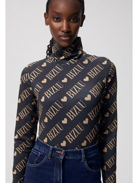 BIZUU BIZUU T-Shirt SOPHIE Czarny Standard Fit