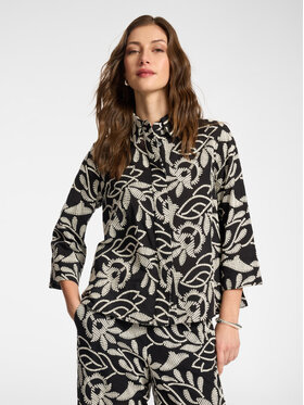 Elena Mirò Elena Mirò Camicia 5012P000321N001 Nero Boxy Fit