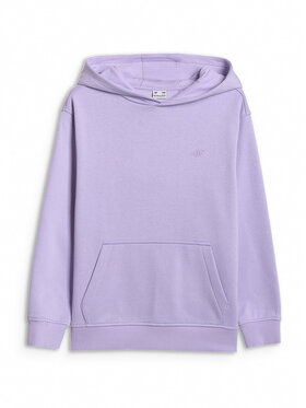 4F 4F Bluza BASIC+ Fioletowy Regular Fit