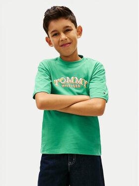 Tommy Hilfiger Tommy Hilfiger T-shirt KB0KB10267 Zelena Regular Fit