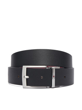 Tommy Hilfiger Tommy Hilfiger Ζώνη Adan Rev 3.5 Pebble AM0AM14566 Μαύρο