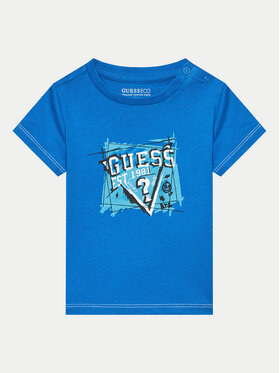 Guess Guess T-shirt N4YI00 K8HM4 Plava Regular Fit