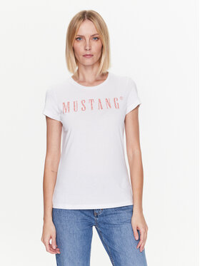 Mustang Mustang Tričko Alexia C Print 1013620 Biela Regular Fit