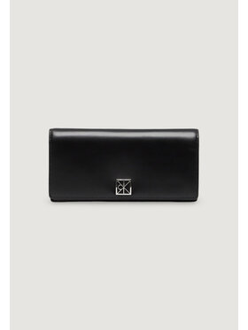 Calvin Klein Calvin Klein Πορτοφόλι EMBLEM HW PEBBLE LONG BIFOLD Μαύρο