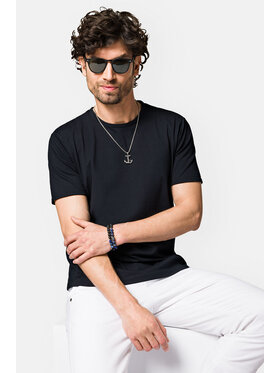 Lancerto Lancerto T-Shirt Zane TS073123000056 Granatowy Regular Fit