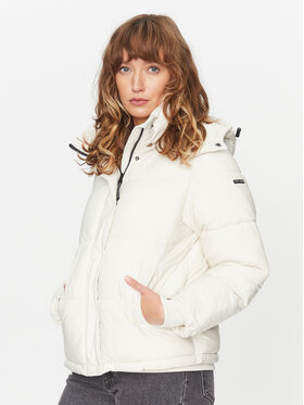 Pepe Jeans Pepe Jeans Winterjacke Morgan PL402273 Weiß Regular Fit