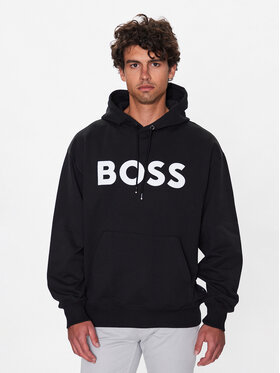 Boss Boss Bluza 50485316 Czarny Oversize