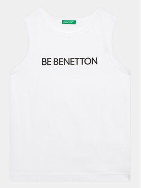 United Colors Of Benetton United Colors Of Benetton Top 3I1XCH00S Blanc Regular Fit