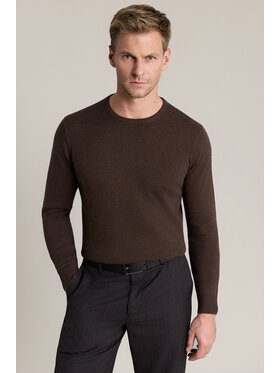 Lancerto Lancerto Sweter Zachary SW073226000042 Brązowy Regular Fit