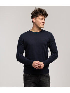 Lee Cooper Lee Cooper Sweter ANDY ORGANIC Granatowy Regular Fit