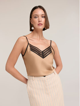 Motivi Motivi Top D035Q000542N002 Crema Regular Fit