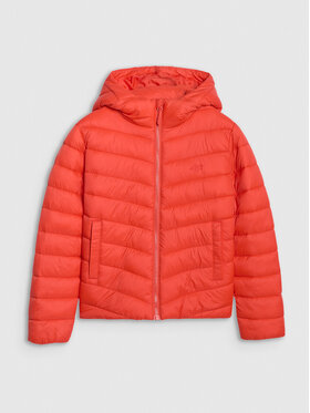 4F 4F Kurtka puchowa OUTERWEAR Czerwony Regular Fit