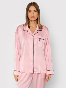 Juicy Couture Juicy Couture Тениска на пижама Paquita JCAPB199 Розов Regular Fit
