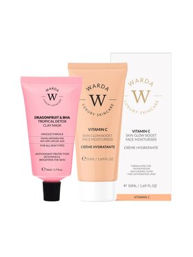 Warda Skincare Warda Skincare ErthSkin London Hydra Glow LED Therapy + Serum HA Krem na dzień