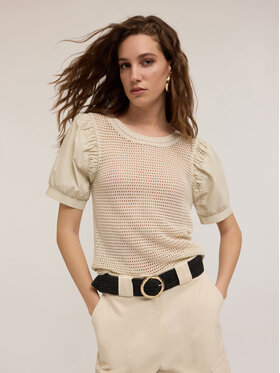 Motivi Motivi Maglione M298W003379N002 Crema Regular Fit