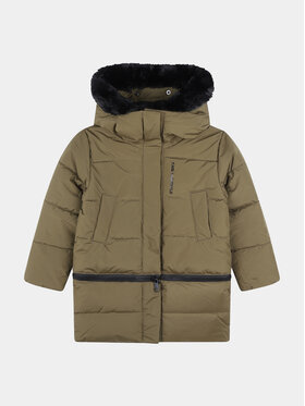 Karl Lagerfeld Kids Karl Lagerfeld Kids Pehelykabát Z16167 S Khaki Regular Fit
