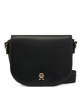 Tommy Hilfiger Tommy Hilfiger Torbica Th Logotape Saddle Bag AW0AW17184 Crna
