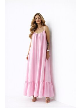 LilaLou LilaLou Letní šaty Gypsy Růžová Oversize