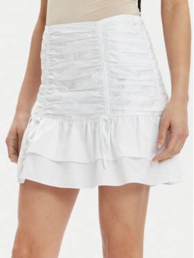 Guess Guess Minirock Zoe W4GD86 WAF10 Weiß Flare Fit