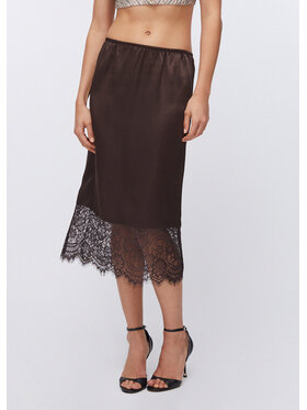 Liu Jo Liu Jo Spódnica midi CA6121T450AP9576 Brązowy Regular Fit