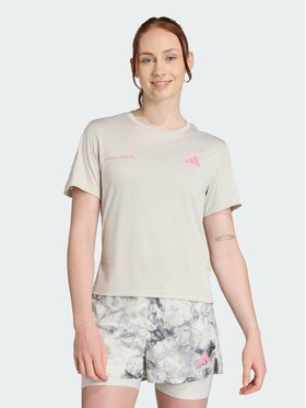 adidas adidas Koszulka techniczna Own The Run Szary Regular Fit