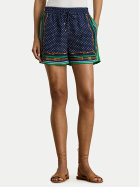 LAUREN RALPH LAUREN LAUREN RALPH LAUREN Medžiaginiai šortai 200B20822001 Tamsiai mėlyna Regular Fit