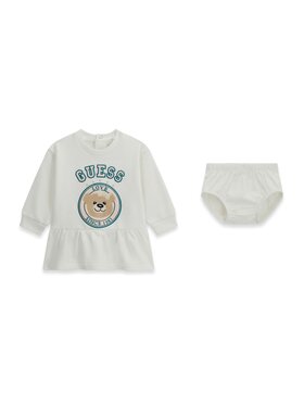 Guess Kids Guess Kids Sukienka codzienna 183605 Beżowy Classic Fit
