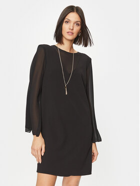 Rinascimento Rinascimento Коктейлна рокля CFC0115580003 Черен Regular Fit