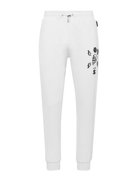 PHILIPP PLEIN PHILIPP PLEIN Jogger nohavice 1839 Biela Jogger Fit