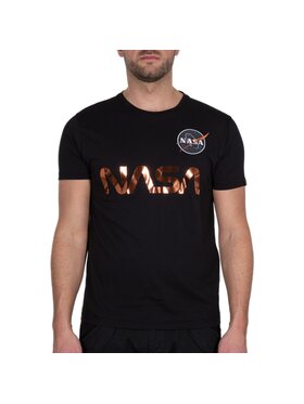 Alpha Industries Alpha Industries T-Shirt AI.178501-209-4XL Czarny Regular Fit