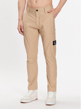 Calvin Klein Jeans Calvin Klein Jeans Pantalon en tissu J30J323508 Beige Regular Fit