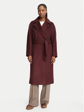 Weekend Max Mara Weekend Max Mara Cappotto di lana Resina 2625016102 Bordeaux Regular Fit