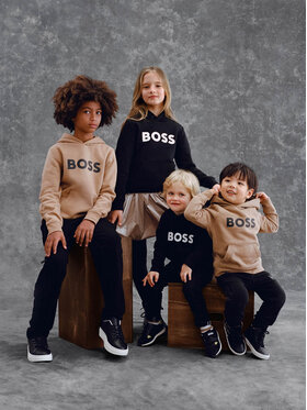 Boss Boss Mikina J25Q15 D Čierna Regular Fit