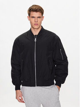Outhorn Outhorn Kurtka bomber TJACM032 Czarny Relaxed Fit