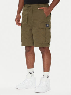 DC Shoes DC Shoes Bavlnené šortky Tundra ADYWS03086 Zelená Regular Fit
