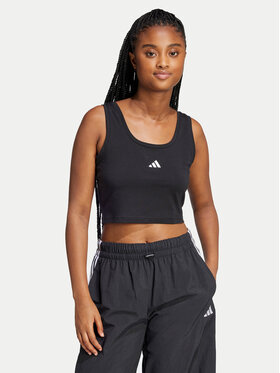 adidas adidas Top Essentials Small Logo JE1321 Černá Slim Fit