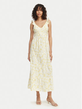 Vero Moda Vero Moda Sukienka letnia Dichte 10341603 Żółty Regular Fit