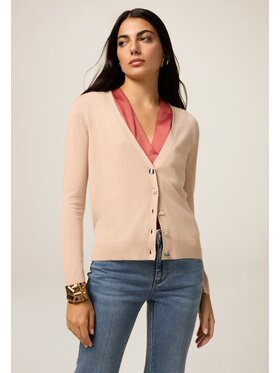 Oltre Oltre Sweter M286J005020N002 Różowy Slim Fit