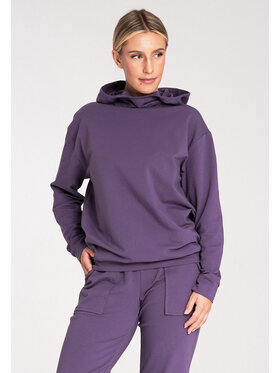 FIGL FIGL Bluza M1034 Fioletowy Regular Fit